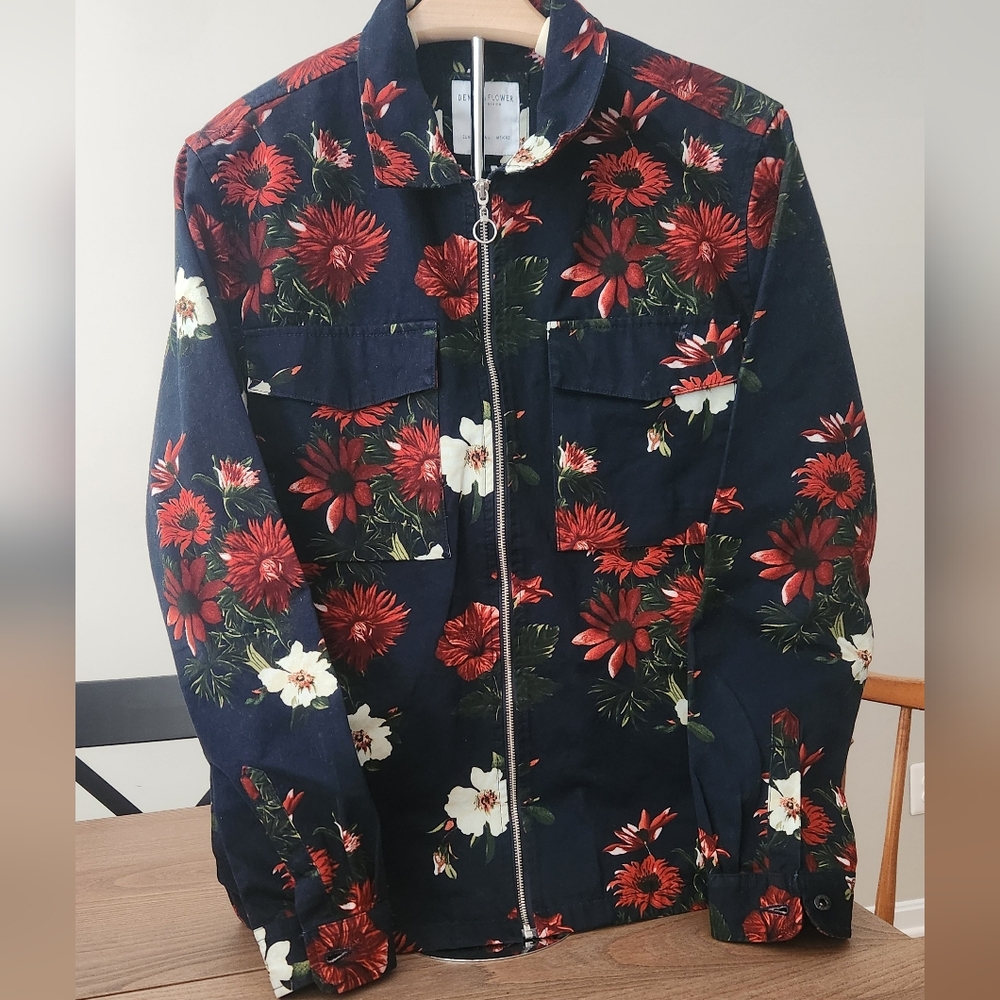 Denim & Flower Ricky Singh Floral Mens Jacket